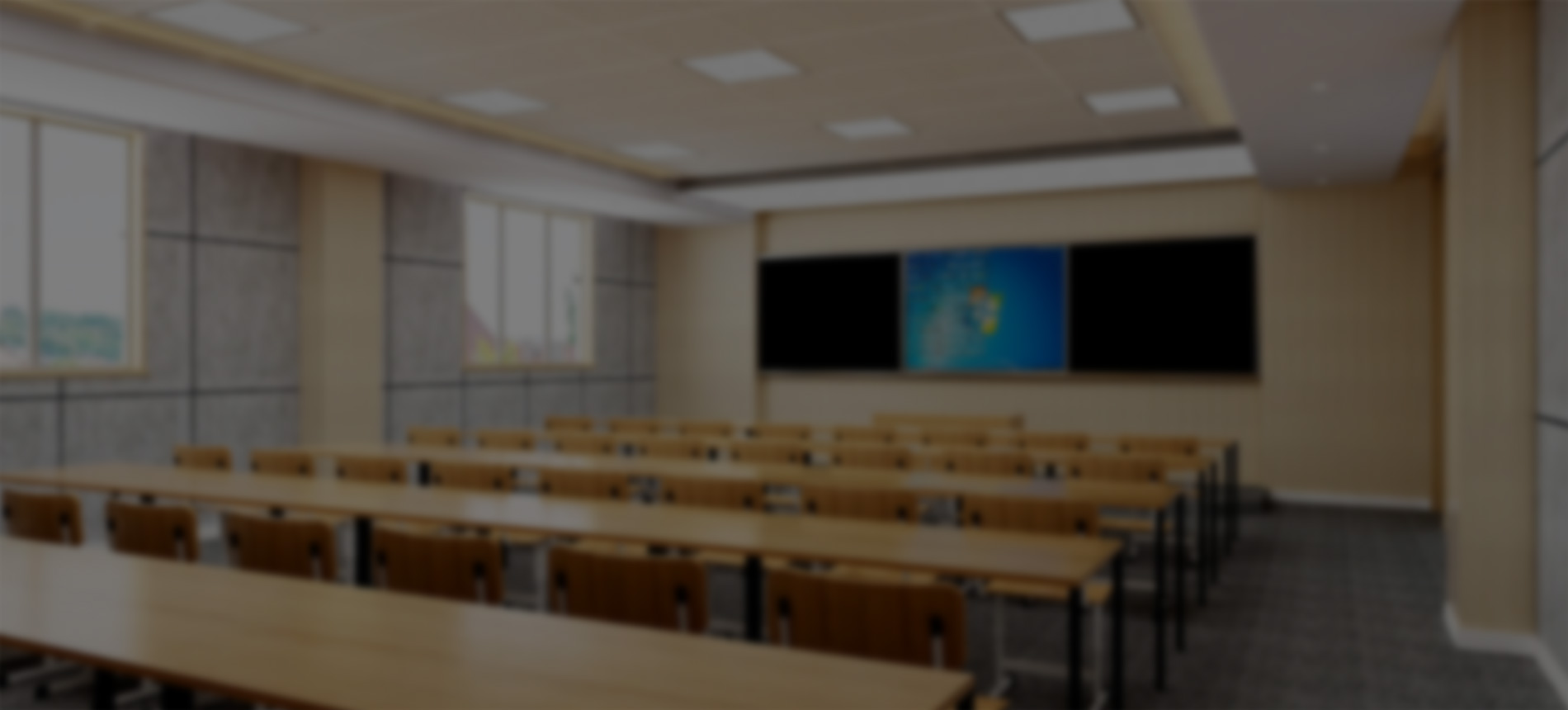 关键词：智慧教室，标准化教室，深圳市武智科技，智能教学空间;描述：深圳市武智科技智慧教室解决方案中的标准化教室场景，体现规范、智能的教学空间配置。