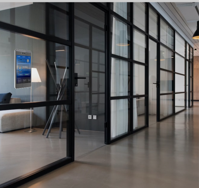 关键词:智慧办公,玻璃隔断,智能门禁,深圳市武智科技
        描述:深圳市武智科技智慧办公场景中的玻璃隔断区域,搭配智能门禁设备,提升办公空间的科技感与管理效率
