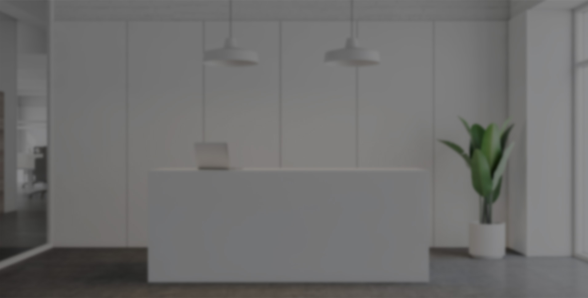 关键词：浅色调智慧前台、办公空间通行入口、简约智能接待区、智慧办公大堂
		描述：浅色调风格的智慧前台，营造明亮通透的办公通行入口氛围，作为智慧办公大堂的核心接待区，为智能通行系统提供简洁且具科技感的交互场景。